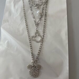 Mickey Mouse three strand Necklace, NWT